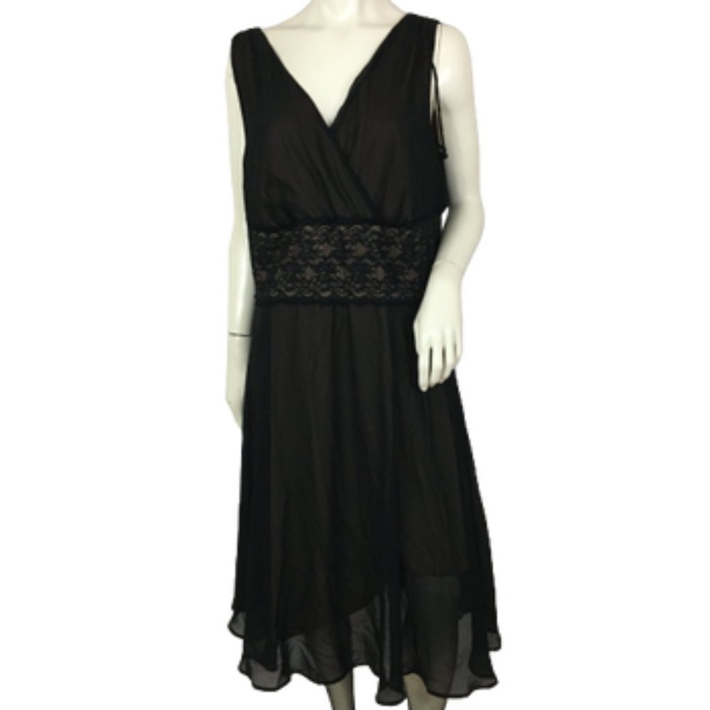 Connected Woman Dress Black Lace Size 20W SKU 000326-13